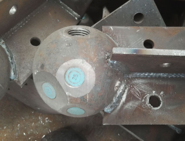 高碑店螺栓球球塞，网架配件